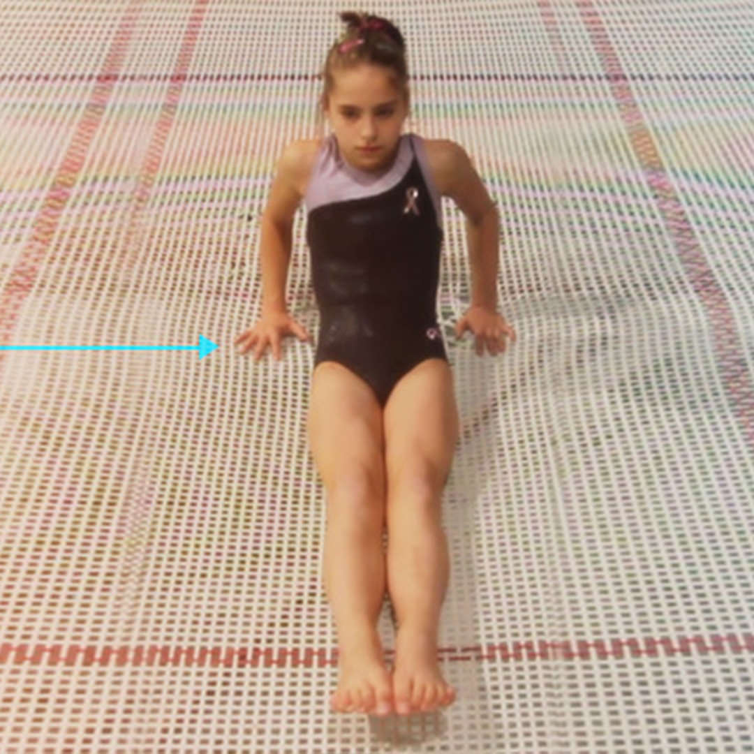 Learn teach the Drop on trampoline to your gymnasts