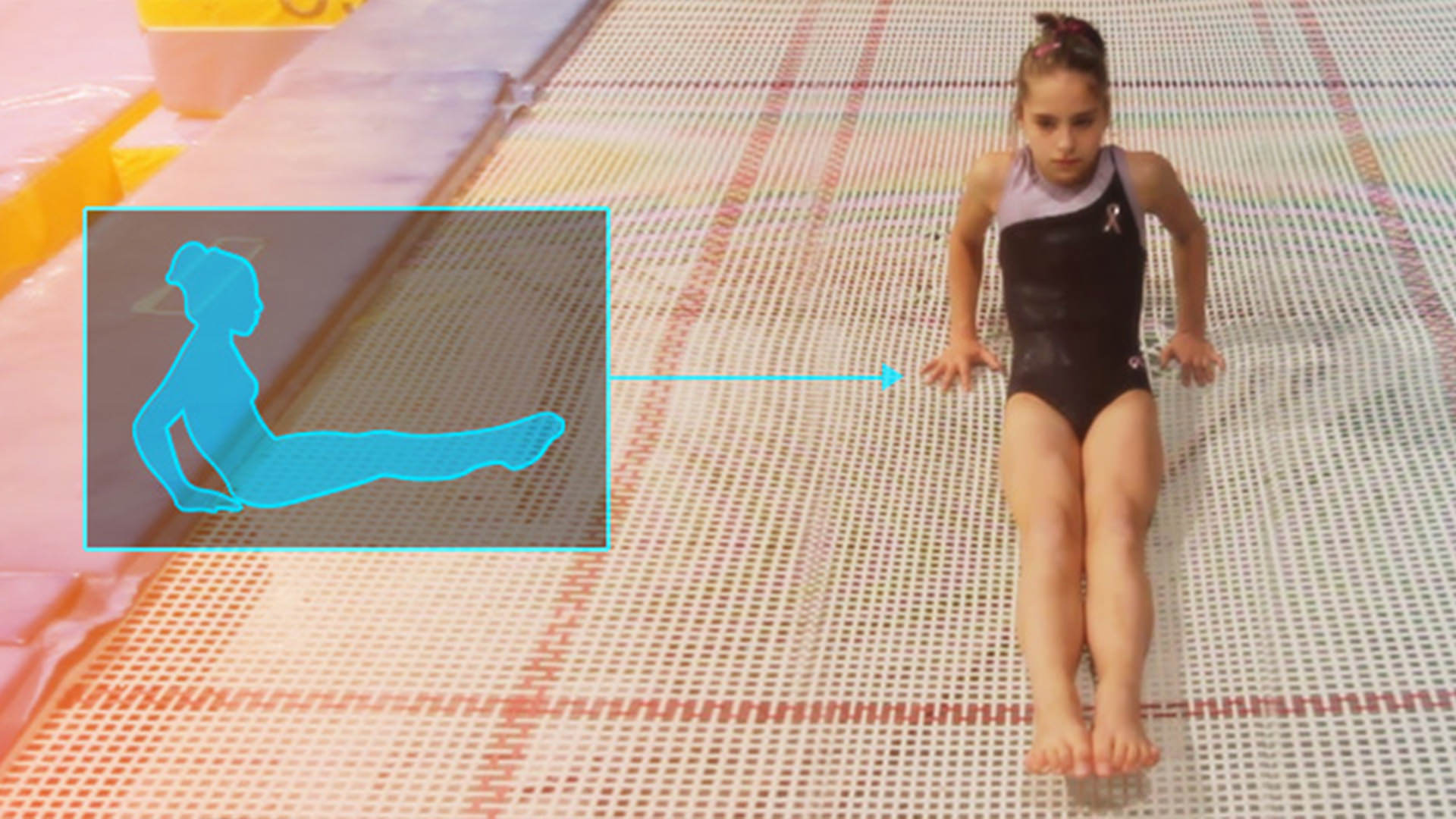 Learn and teach the Seat Drop on trampoline to your gymnasts