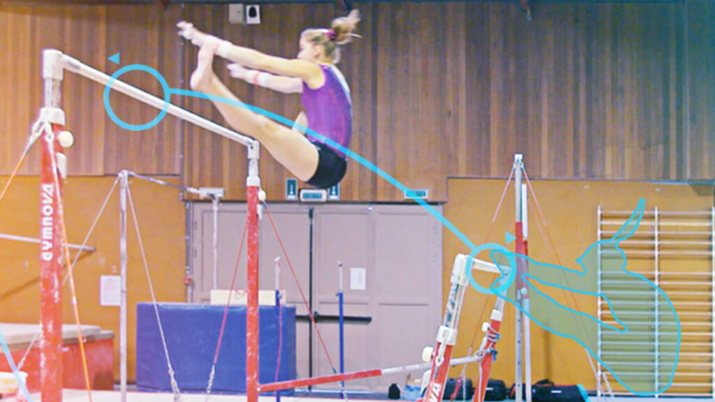 uneven bars gymnastics